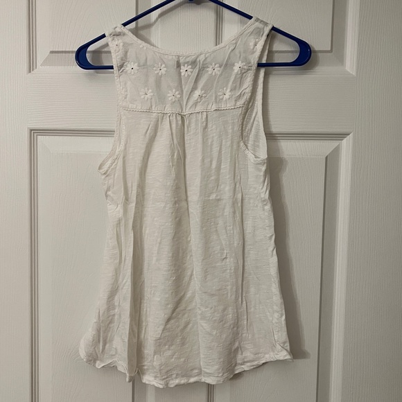 Lucky Brand White Floral Eyelet Tank - Picture 3 of 3